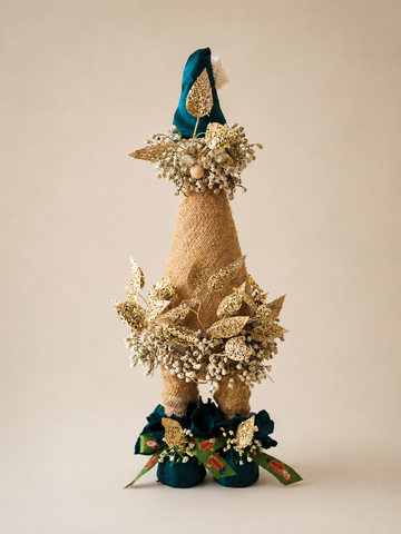 Gold & Teal Christmas Gnome
