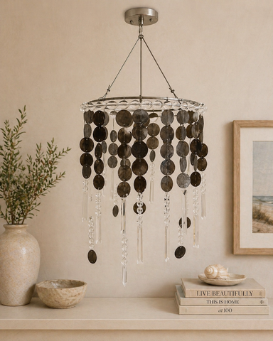 Disc Beaded Chandelier