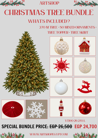 Christmas Cheer Tree Bundle – 2.70m (With Lights)