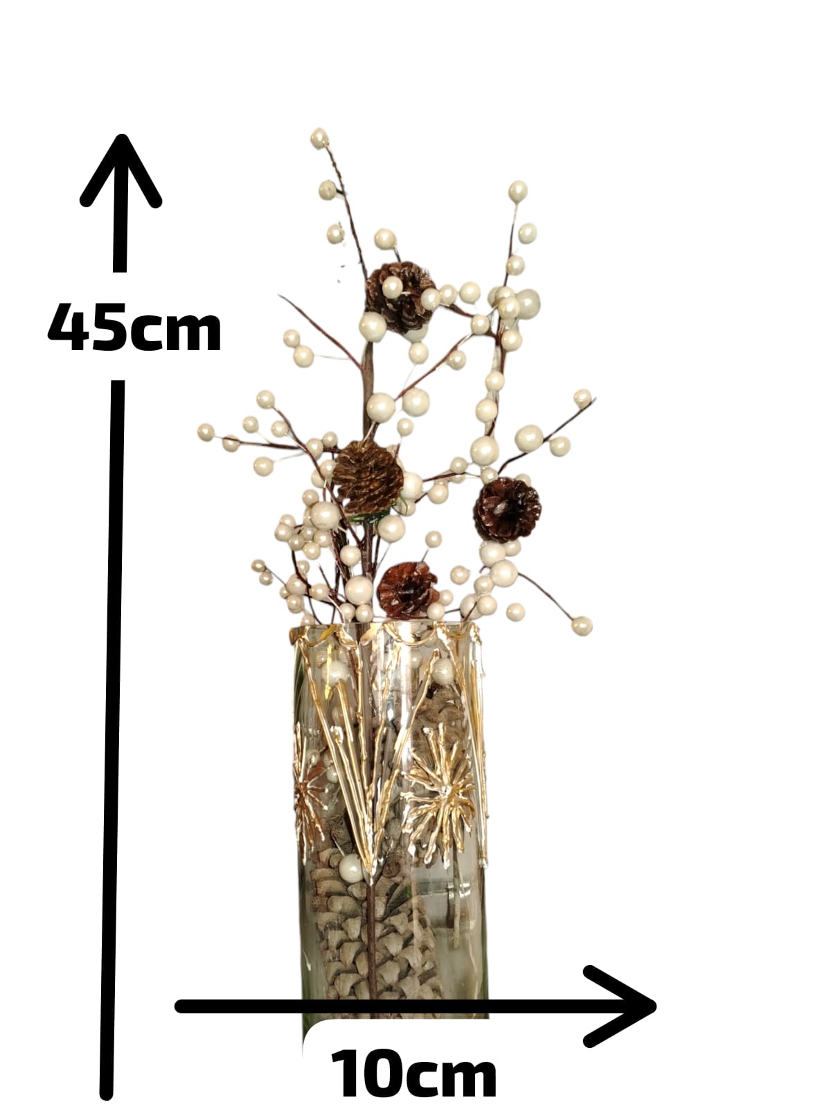Vase with plant decoration