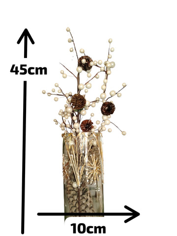 Vase with plant decoration