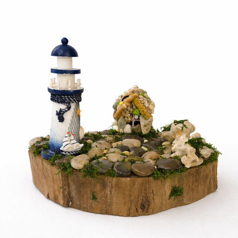 Coastal Mini Village decor