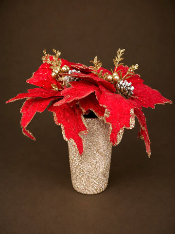 Scarlet Poinsettia Arrangement