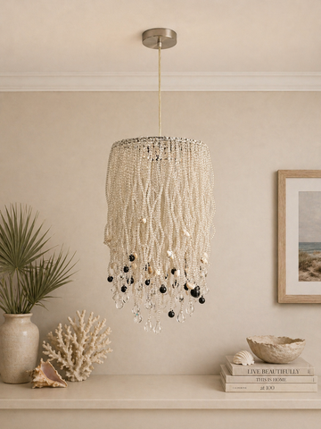 Beaded Shell Chandelier
