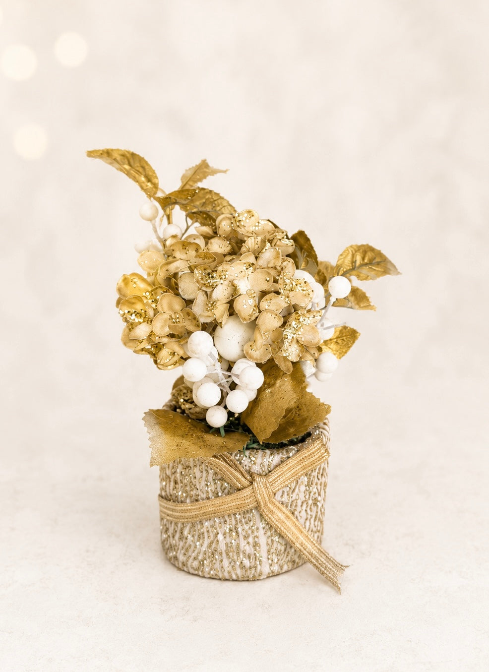 Golden Hydrangea Arrangement