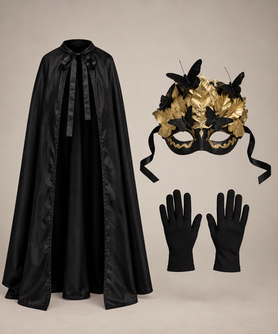 Gold Butterfly Masquerade Costume Set