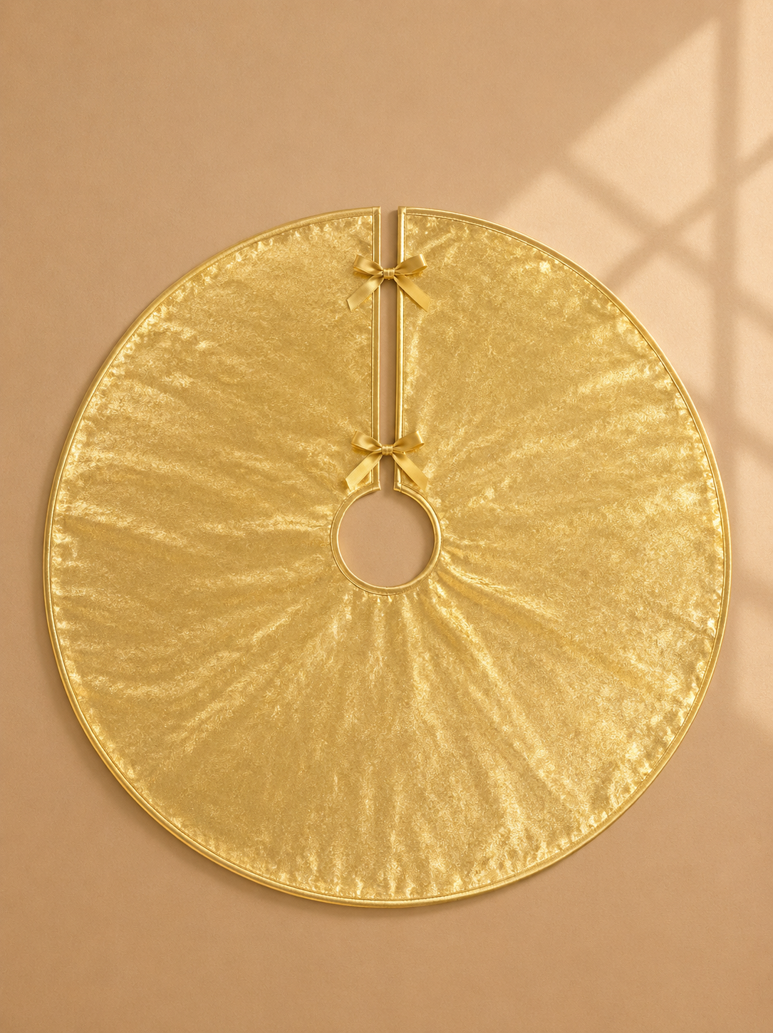 Gold Velvet Christmas Tree Skirt