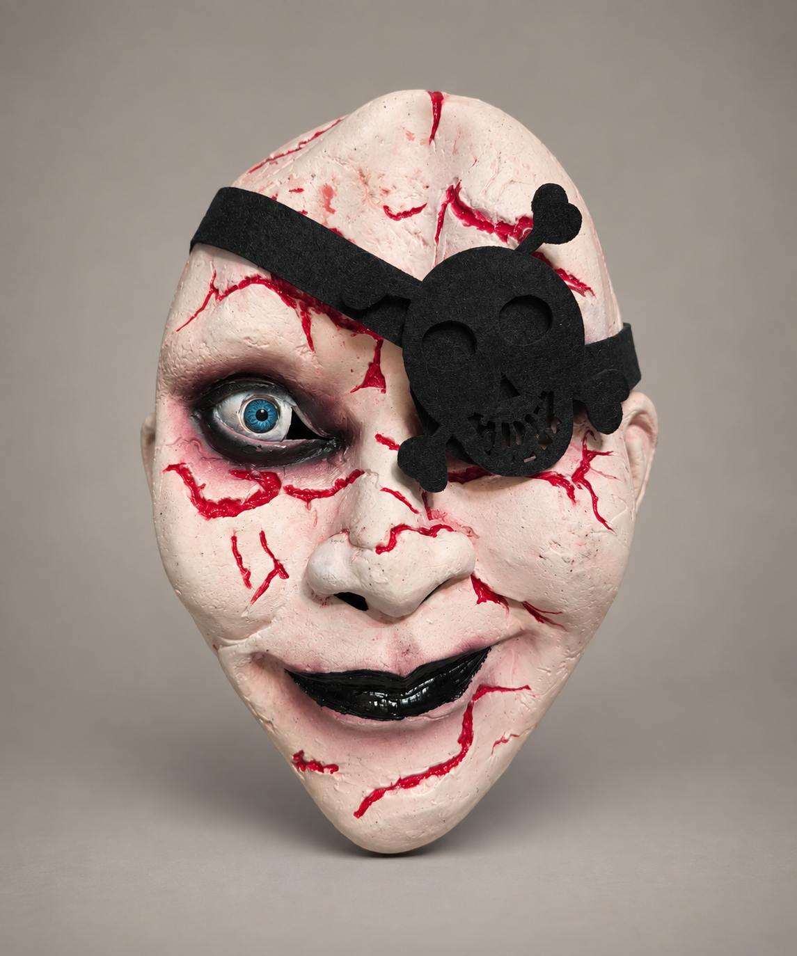 Cracked Doll Eye Patch Mask