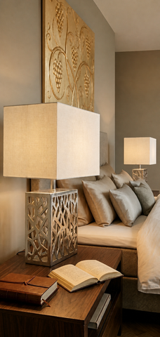 Cut-Out Base Table Lamp