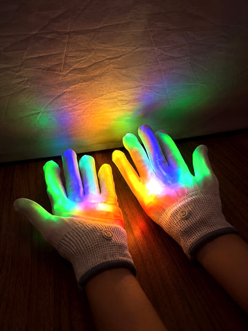 Light-Up Rainbow Gloves