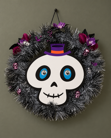 Skull Halloween Wreath