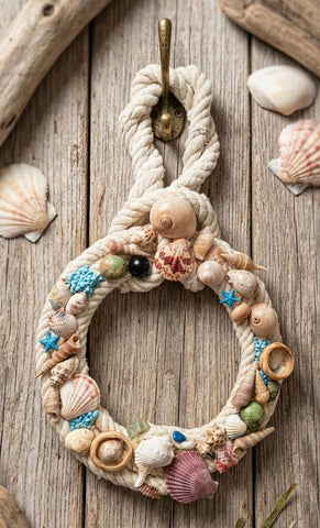 Coastal Rope Shell Wreath