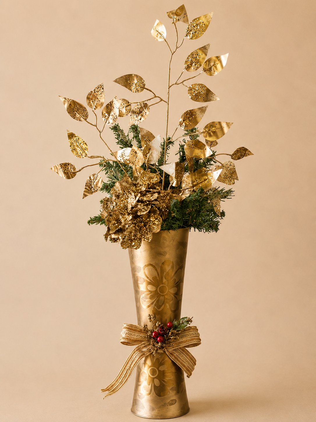 Gold Botanical Christmas Arrangement