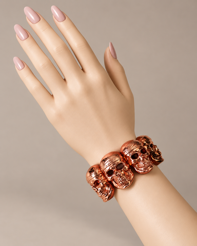 Metallic Skull Bracelet