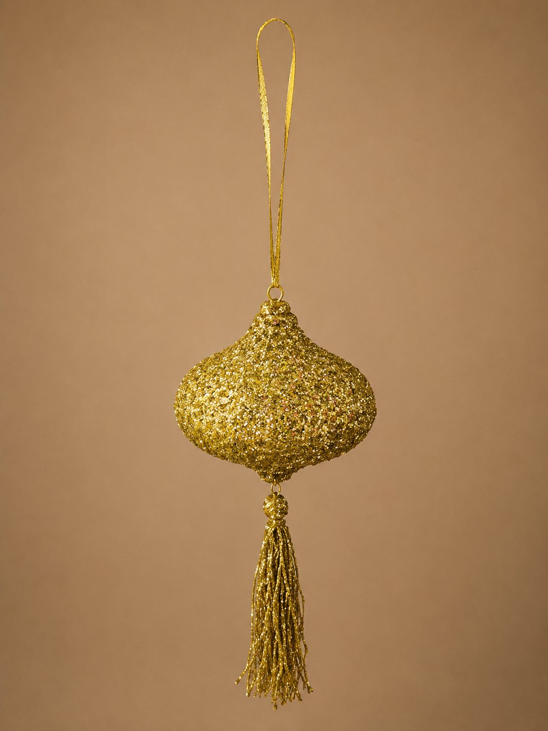 Gold Onion Tassel Ornament
