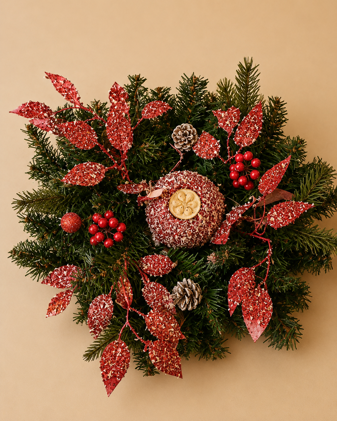 Red Berry Christmas Wreath