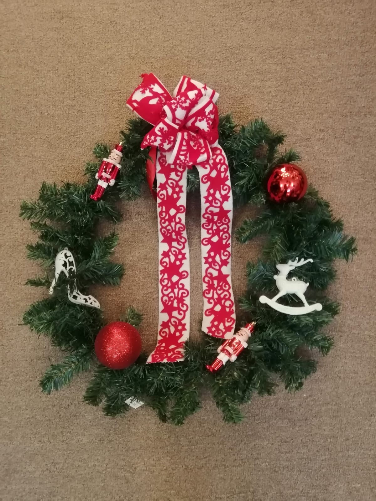 Red Velvet Christmas Wreath