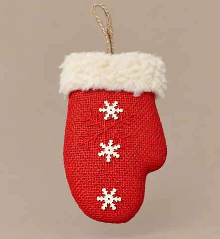 Red Christmas Mitten Ornament