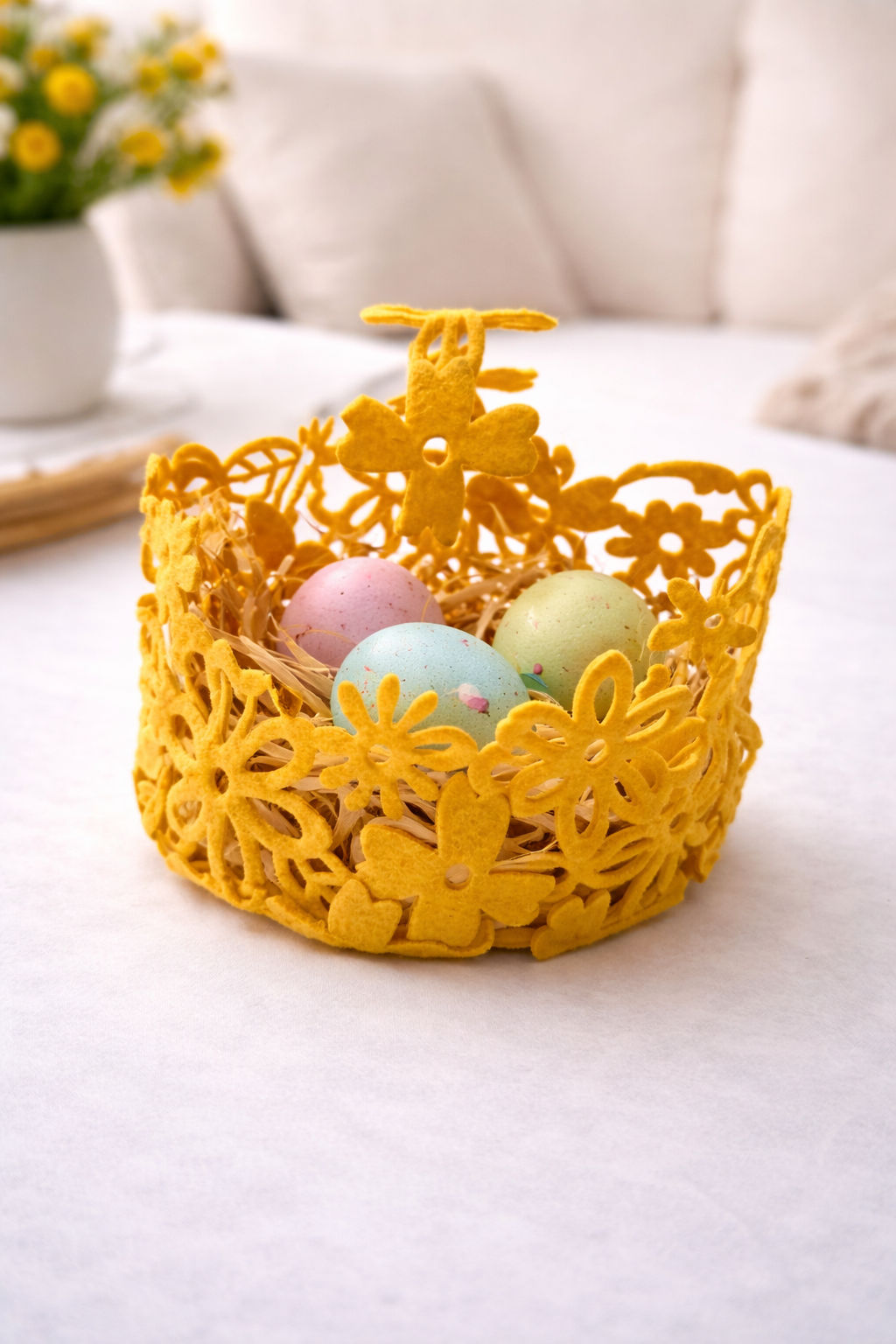 Floral Easter Basket
