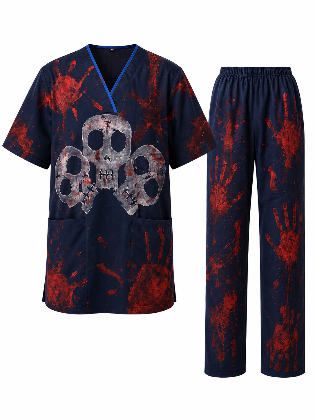 Bloody Skull Scrubs Costume