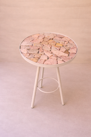Marble Mosaic Side Table