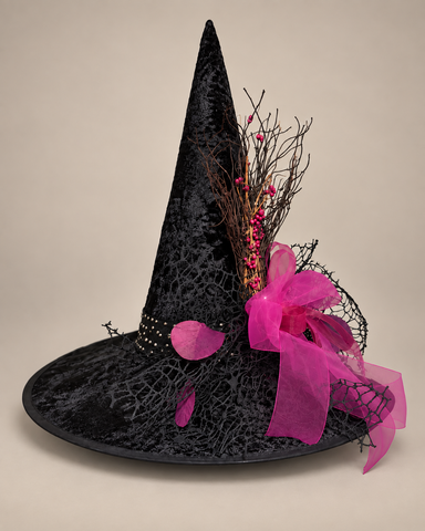 Black & Pink Witch Hat