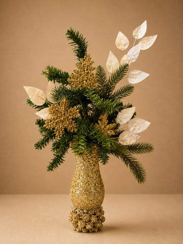 Gold Christmas Floral Arrangement