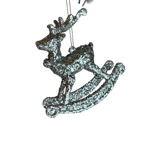 SILVER DEER ORNAMENT