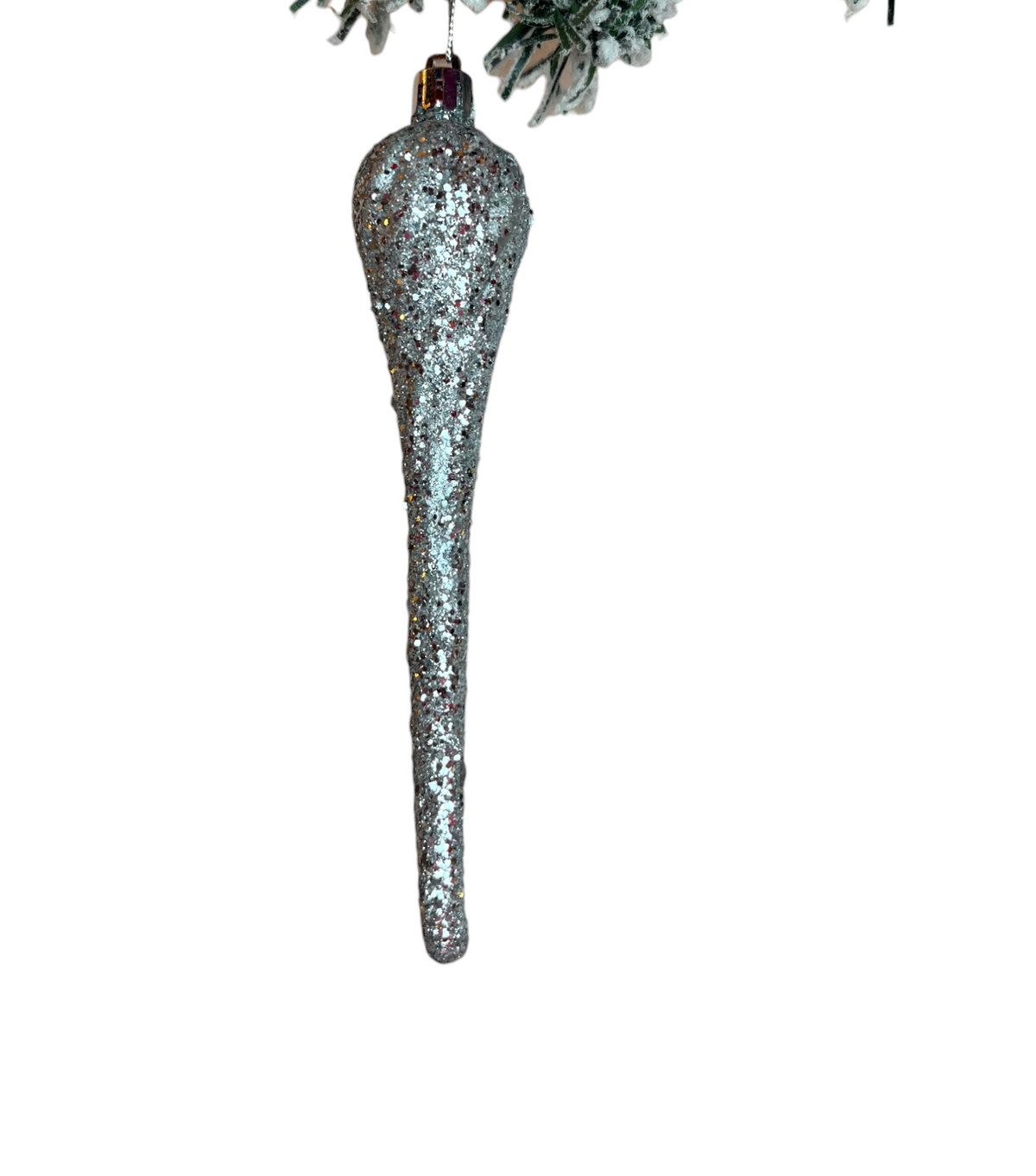 SILVER CARROT ORNAMENT