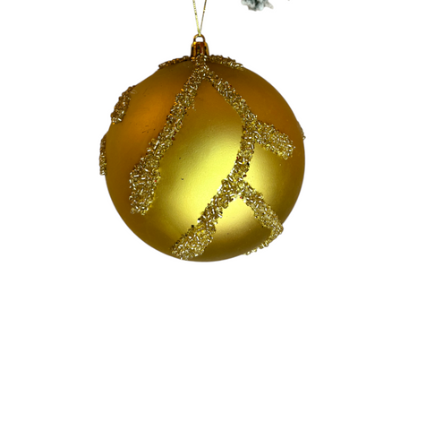 GOLD WITH GOLD GILTTER BALL