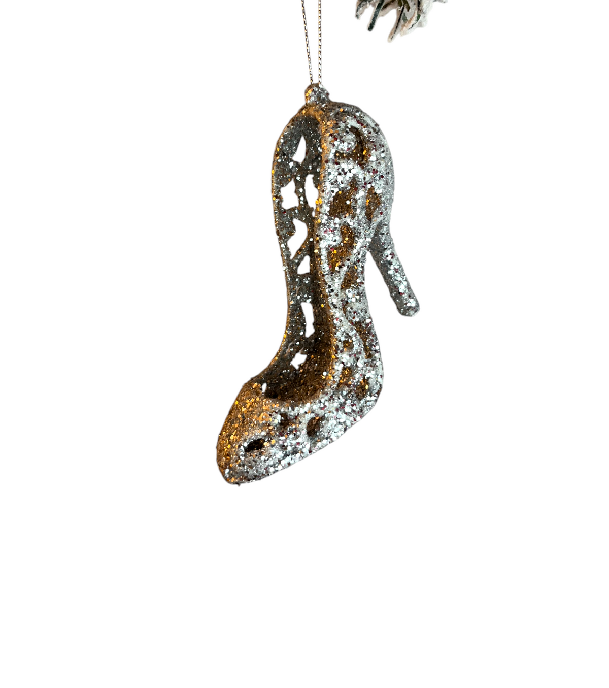 SILVER BOOT ORNAMENT