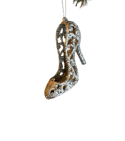 SILVER BOOT ORNAMENT