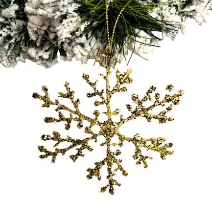 Christmas gold Snowflake Ornament
