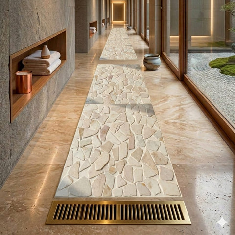 Ivory Stone Heat-Resistant Table Runner