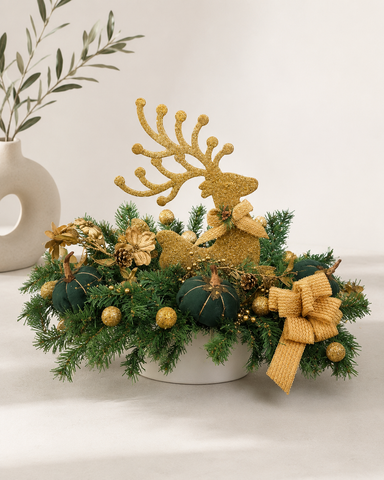 Emerald Christmas Centerpiece