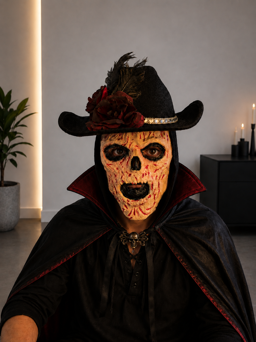 Voodoo Skull Mask + Hat