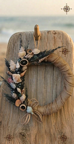 Rustic Coastal Shell Wreath