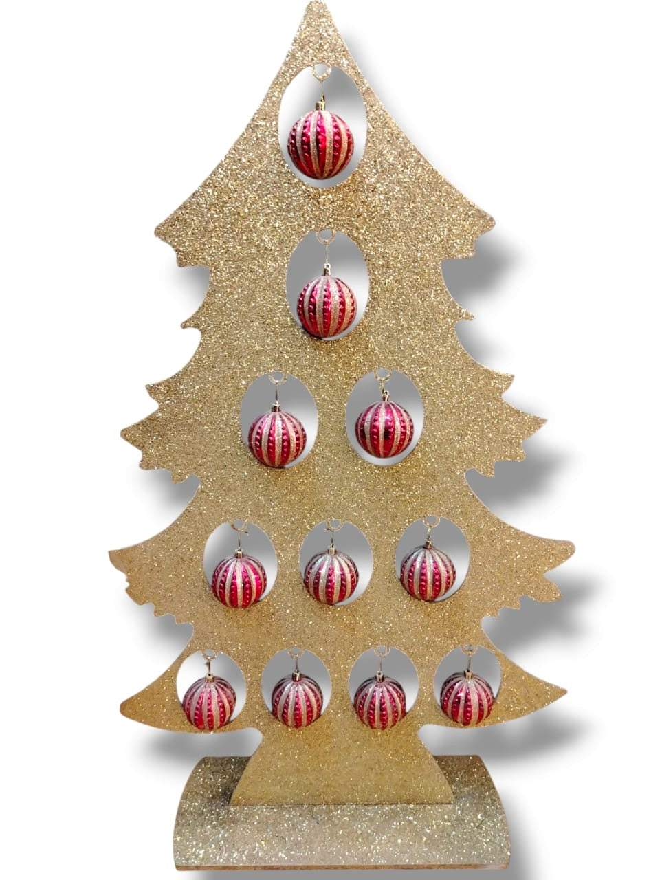 Golden Ornament Display Tree