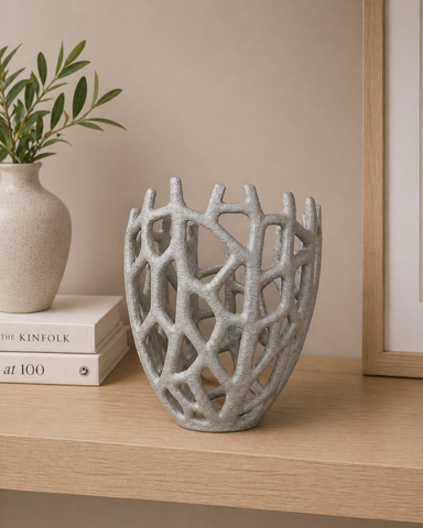 Textured Cut-Out Vase