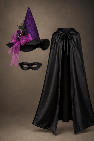 Purple Witch Halloween Costume Set