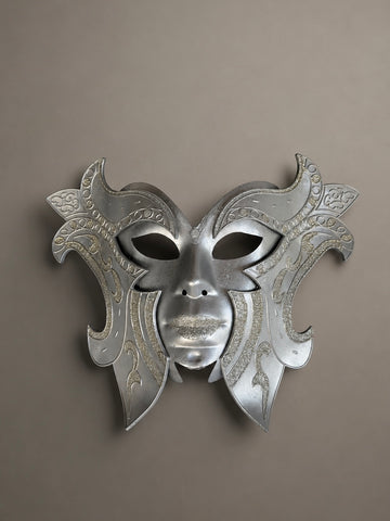 Silver Masquerade Halloween Mask