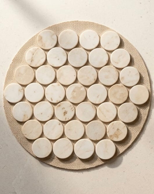 Marble Stone Round Trivets