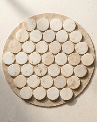 Marble Stone Round Trivets