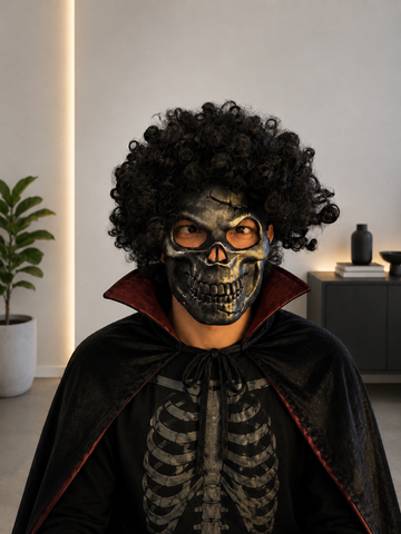 Midnight Skull Mask + Wig