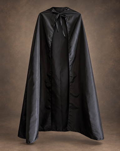 Kids’ Black Hooded Halloween Cape