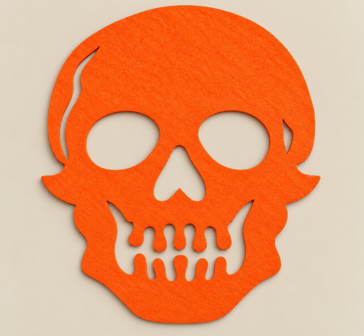 Orange Skull Mask