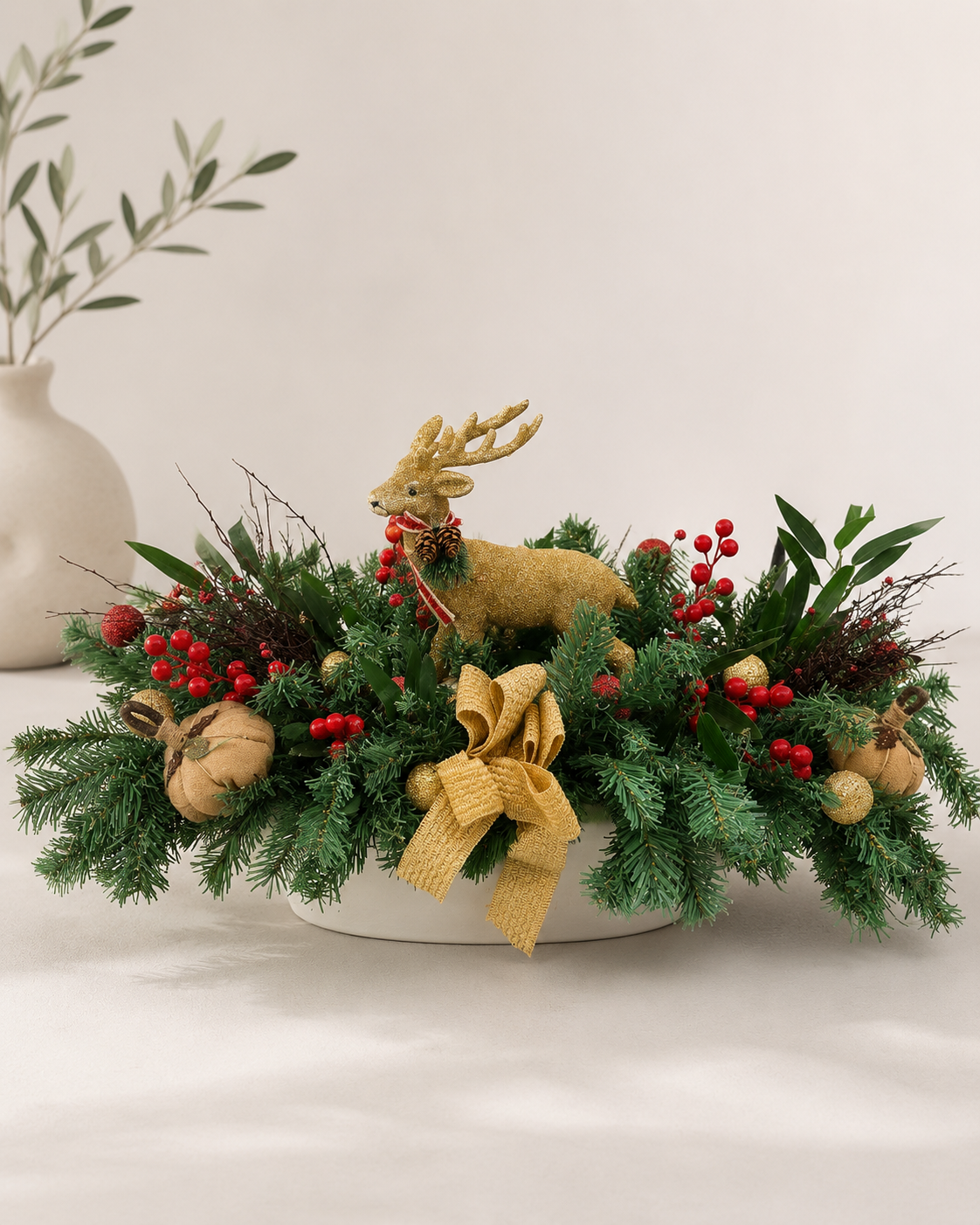 Woodland Reindeer Centerpiece