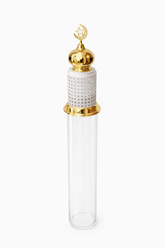Perforated Lantern Glass Cylinder – Crescent Top