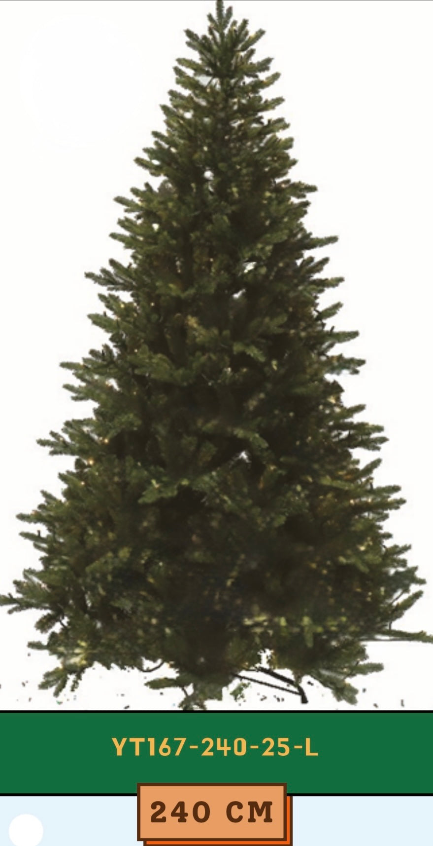Evergreen Bliss- 2.40 m Christmas tree