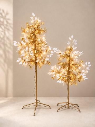 Gold & White Christmas Tree Décor Set